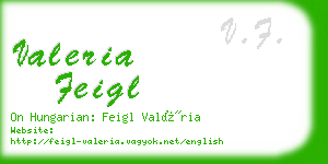 valeria feigl business card